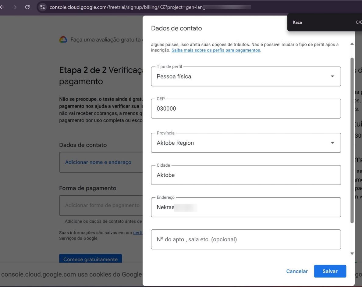 Google Cloud Billing и карта оплаты