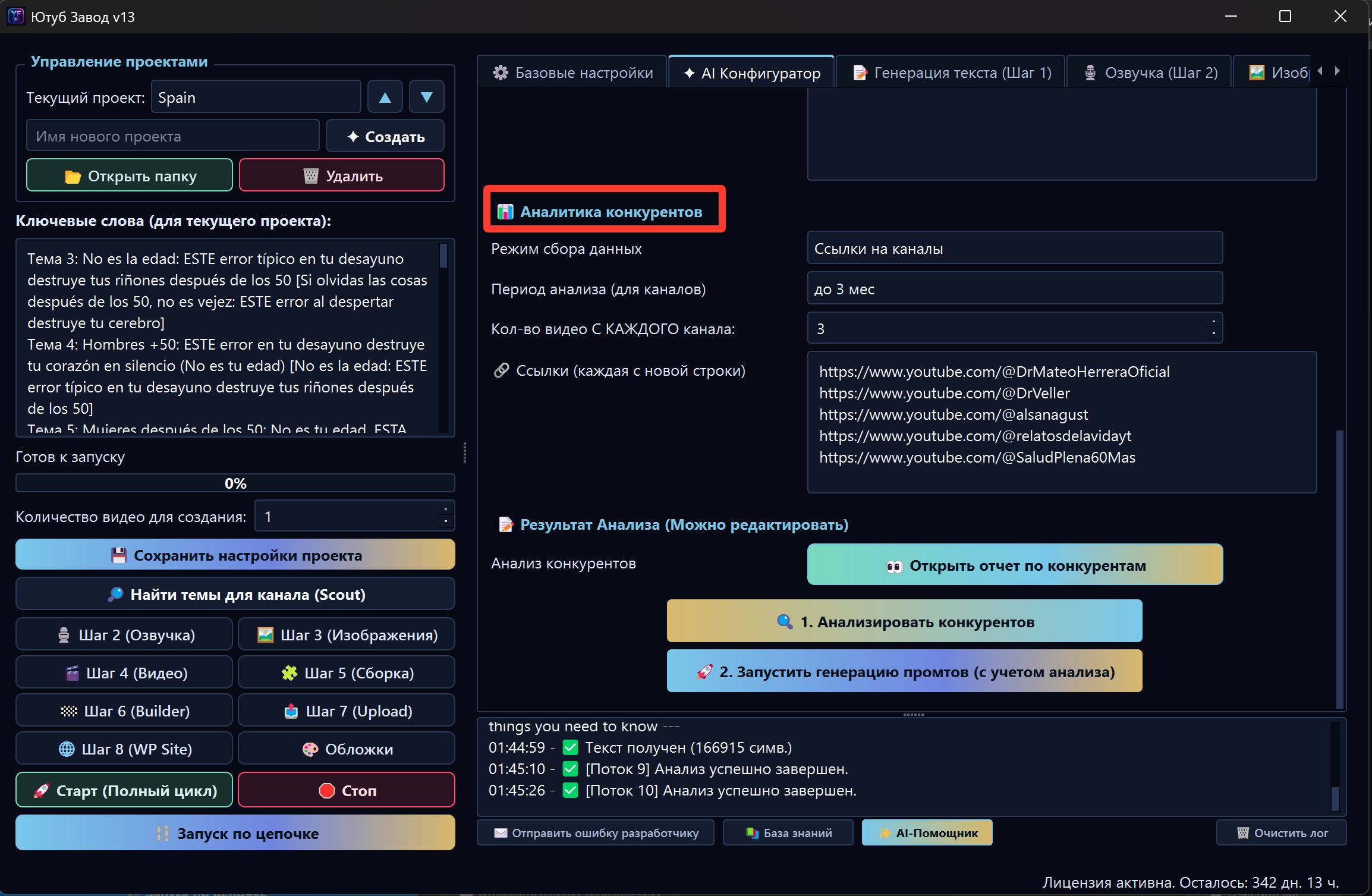 Competitor analysis block